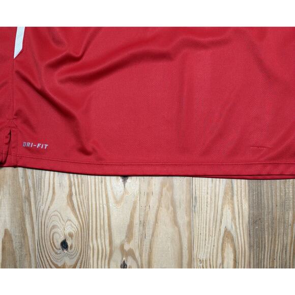Nike Golf Mens Red Short Sleeve DriFit Polo Shirt Size XL State Farm Golf Logo - Picture 5 of 7